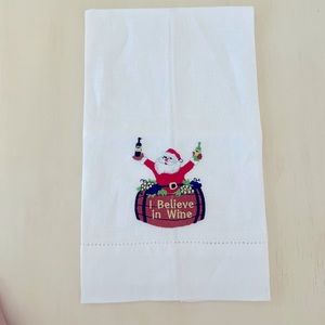 Christmas Linen Hand Towel